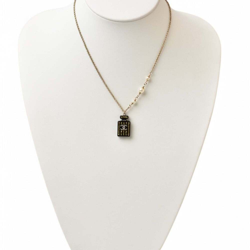 CHANEL Authentic Black Logo Necklace - Picture 6 of 7